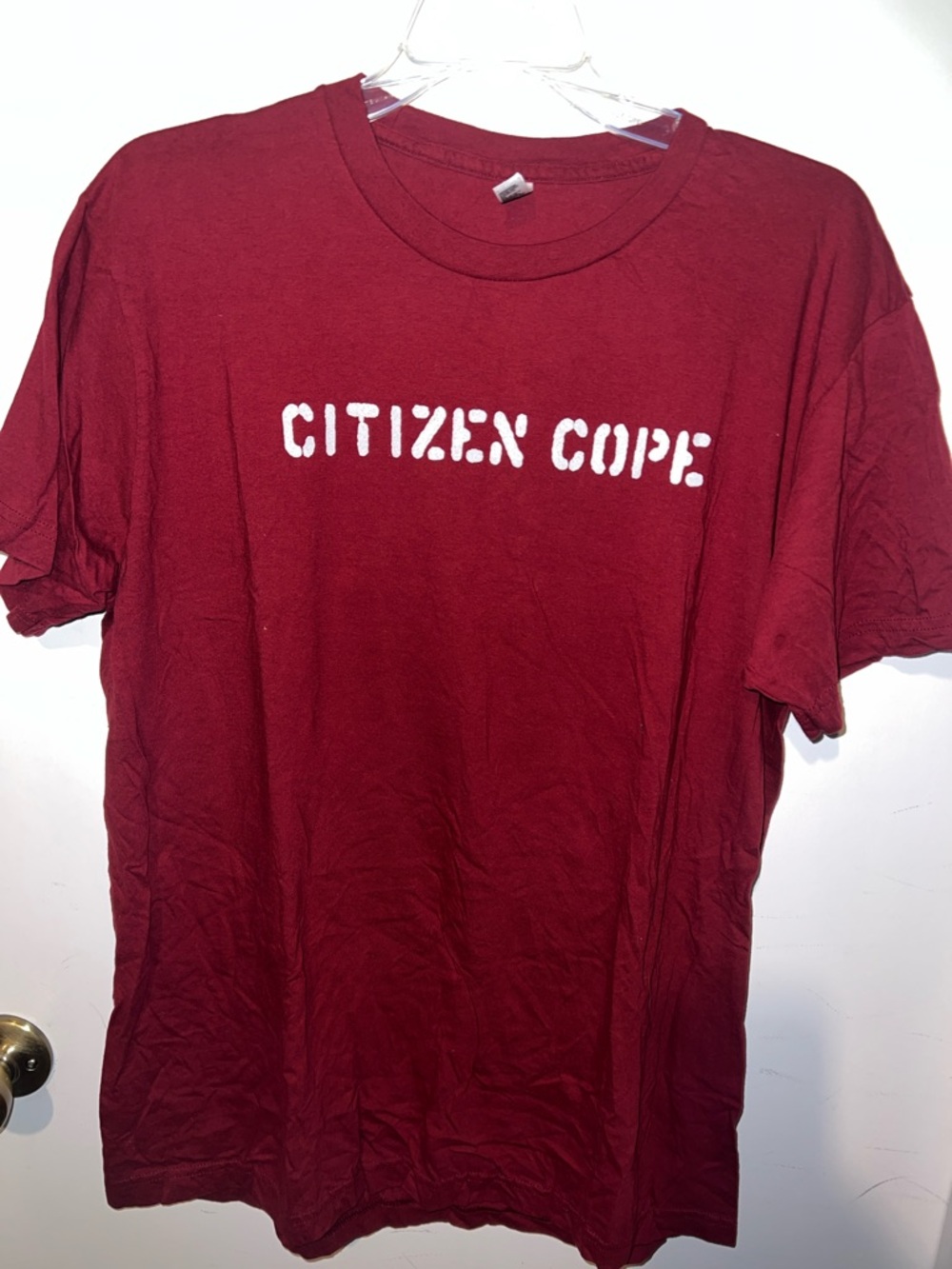 Citizen Cope Maroon Short Sleeve Graphic Tee